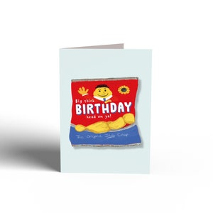 Cartão de aniversário - ANIVERSÁRIO GROSSO GRANDE | Cartões irlandeses, cartão de aniversário engraçado, presentes irlandeses, cartões irlandeses engraçados, feliz aniversário, batatas fritas tayto irlandesas,