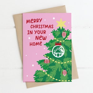 Weihnachtskarte | NEW HOME - Irische Weihnachtskarte, Irische Karten, Lustige Weihnachtskarte, Neues Zuhause, Erstes Weihnachten Neues Haus