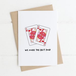 Valentines Card QUEENS PAIR Irish Valentines Day Card, Funny Valentine, Irish Cards, Irish gifts, LGBTQ Couple Valentines card image 1
