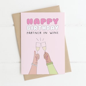 de aniversário - PARCEIRO NO VINHO | Cartões irlandeses, cartão de aniversário irlandês, cartão de aniversário engraçado, presentes irlandeses, cartões para ela, cartão de aniversário Bestie