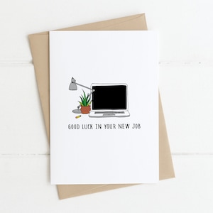 Nieuwe vacaturekaart - VEEL LUCK | Ierse kaart, Ierse geschenken, kaart voor Ierse vriend, nieuwe baan, bye card, sorry om je te zien gaan, veel succes in je nieuwe baan