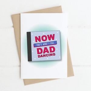Vatertagskarte/Geburtstagskarte - DAD DANCING | Lustige Karten, irischer Vater, Vatertagskarten, Karten für ihn, lustige Karten für Vater, Vater-Geburtstagskarte