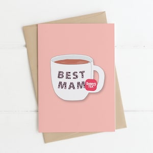 Tarjeta del Día de las Madres - MEJOR TÉ DE MAM / Tarjetas divertidas, Tarjeta del Día de las Madres, Mami irlandesa, Tarjeta de mamá, Tarjeta de mamá divertida, Ideas de regalos del Día de las Madres, Tarjetas de juego de palabras