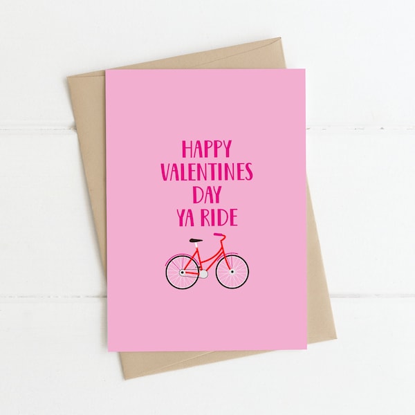 Valentines Day Card - Happy Valentines Day Ya Ride | Irish Cards, Irish Valentines Day, Cards for him, Cards for her, Funny Cards, Pun cards
