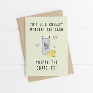 Cartão de Dia das Mães - CHEESEY MOTHERS DAY | Cartões engraçados, Cartão de Dia das Mães, Irish Mammy, Cartão de mãe, Cartão engraçado de mãe, Ideias para presentes de dia das mães, Trocadilhos