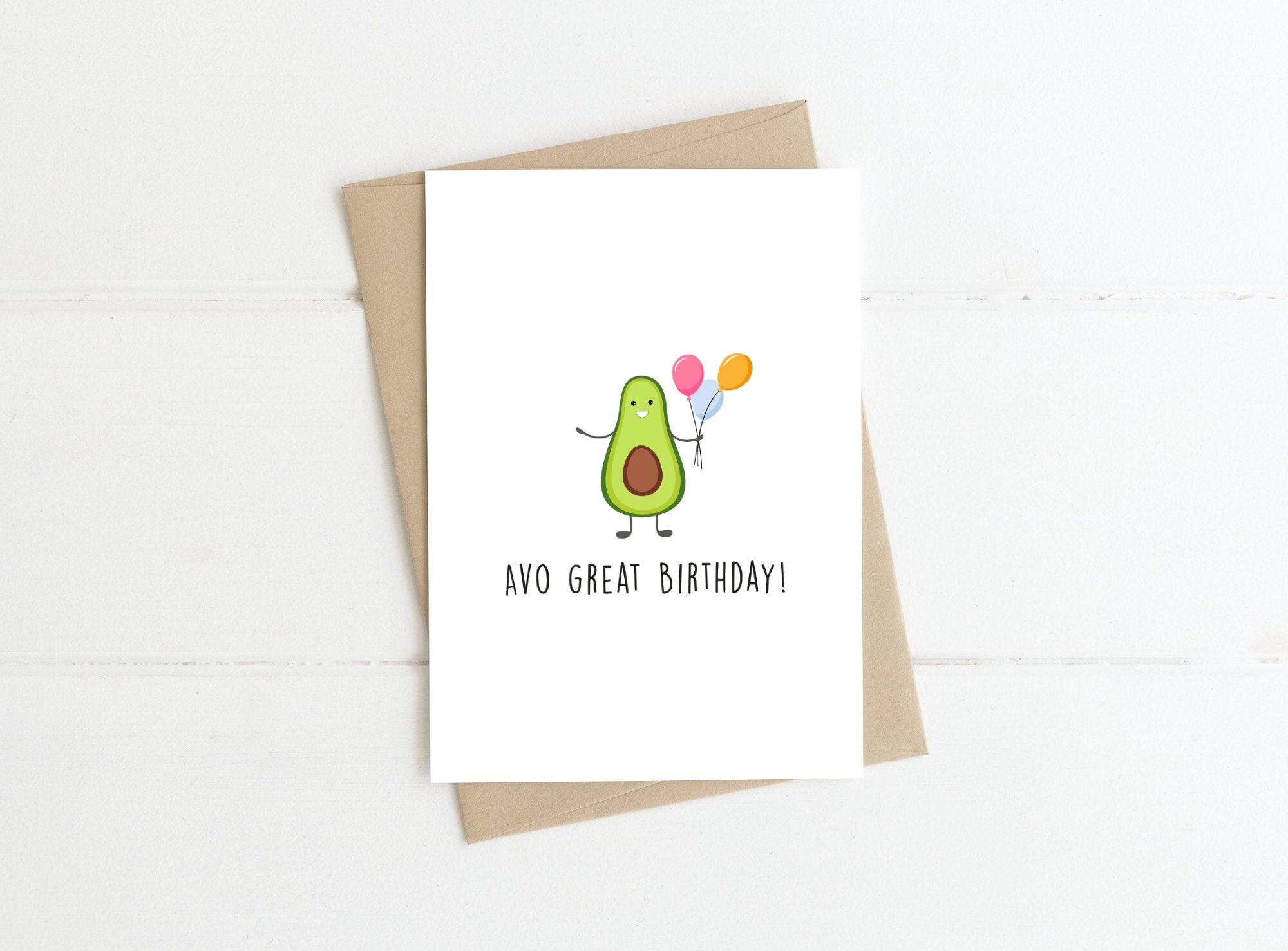 Birthday Card - "Avo great Birthday" Funny Card, Irish Humour, Avocado Card, Irish Birthday Card, Funny Irish Card