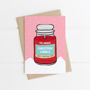 JAHRES-WEIHNACHTSKERZE | Weihnachtskarte, Mammy Weihnachtskarten, lustige Weihnachtskarte, Karten für sie, Wortspiel Weihnachtskarte, Mama Geschenkideen