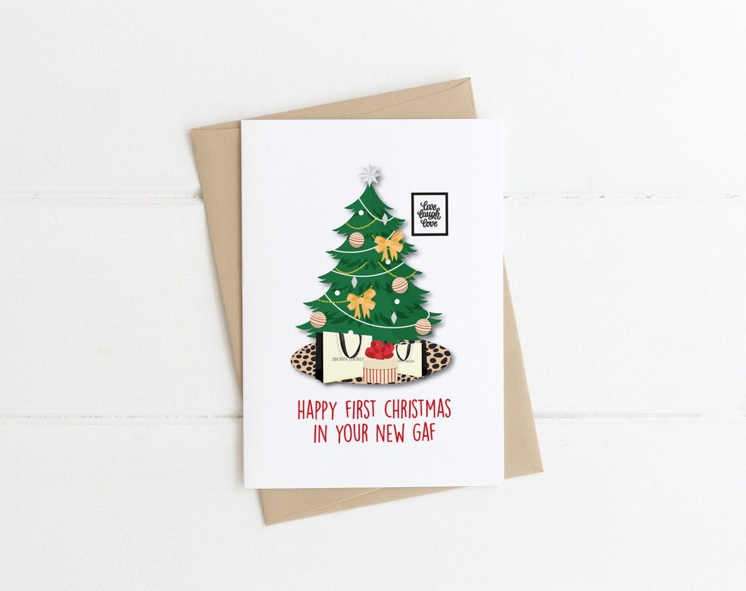 CHRISTMAS CARD Happy First Christmas in Your New Gaf Irish Cards, Irish ...