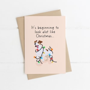 DOGGO KERST | Grappige kerstkaart, Ierse cadeau-ideeën, woordspeling kerstkaart, hondenkerstkaart, hond, hond kerstcadeau, kaarten voor haar