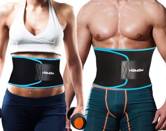 NEALFIT Waist Trimmer Belt for Women & Men — Waist Trainer Sweat Belt for Weight Loss,Workout,Slimming Body Shaper 