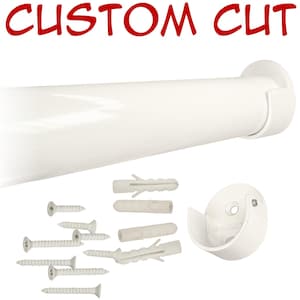 Custom Cut Closet Rod - 1 5/16" Diameter - White