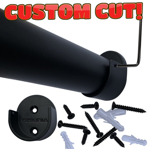 Custom Cut Closet Rod - 1 5/16" Diameter - Black