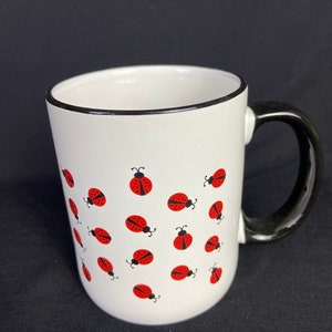 Lady Bug Mug Coffee & Tea Vintage M-Ware China image 2