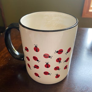 Lady Bug Mug Coffee & Tea Vintage M-Ware China image 1