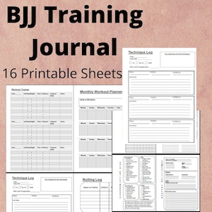 Brazilian Jiu Jitsu Training Journal