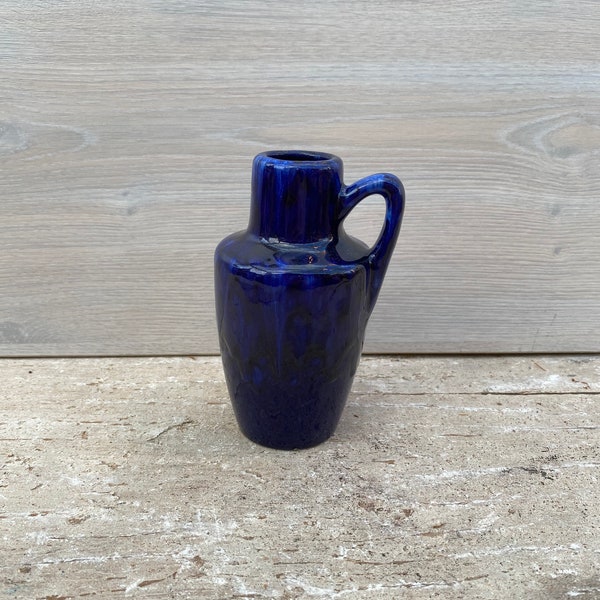 Classic Scheurich Vase 405 13 W. Germany Pottery Retro Vintage Designer Vase WGP Mid Century 60s FAT Lava Blue Design