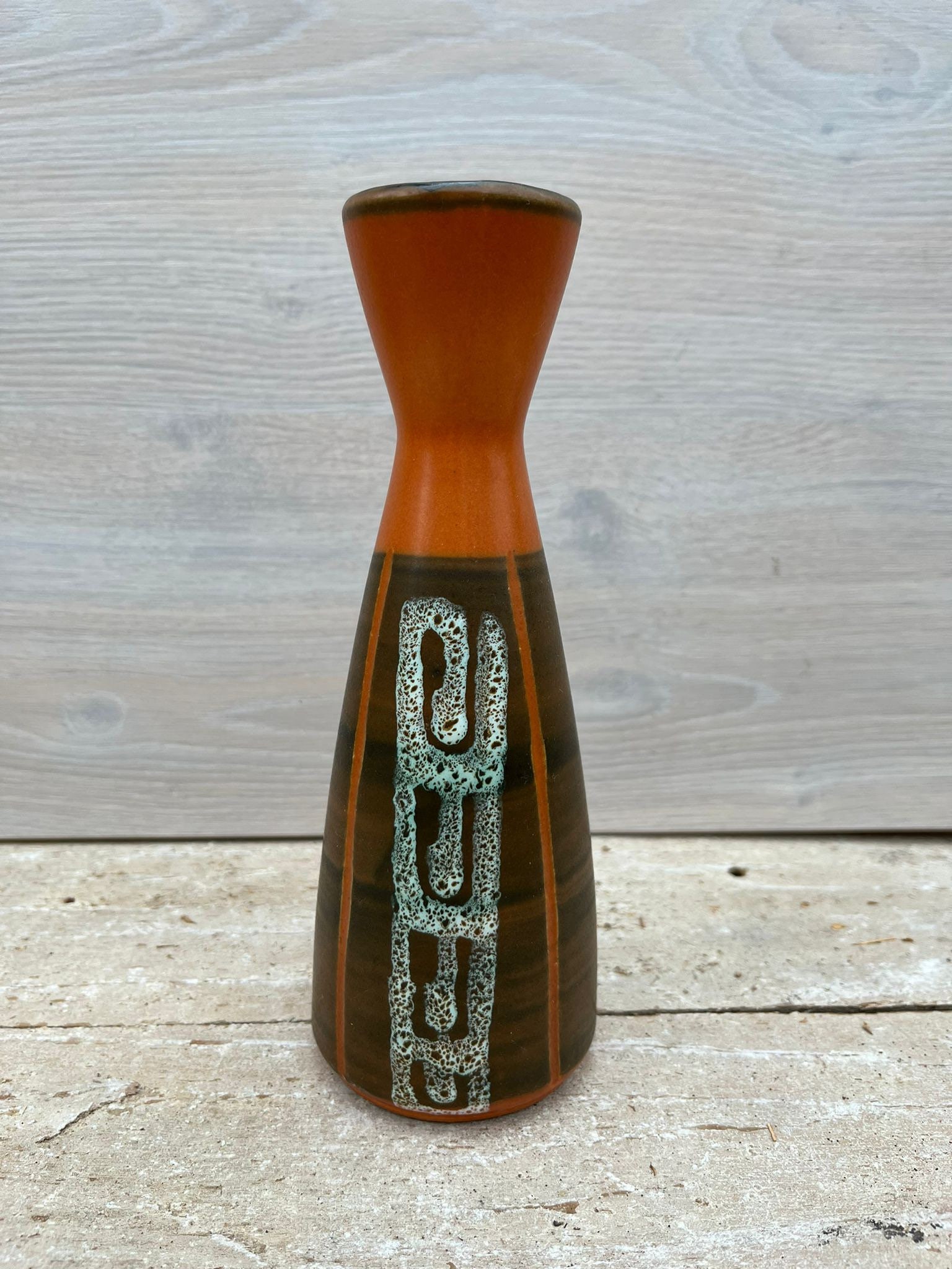BAY Ceramic Vase 632-20 W. Germany Pottery Retro Vintage