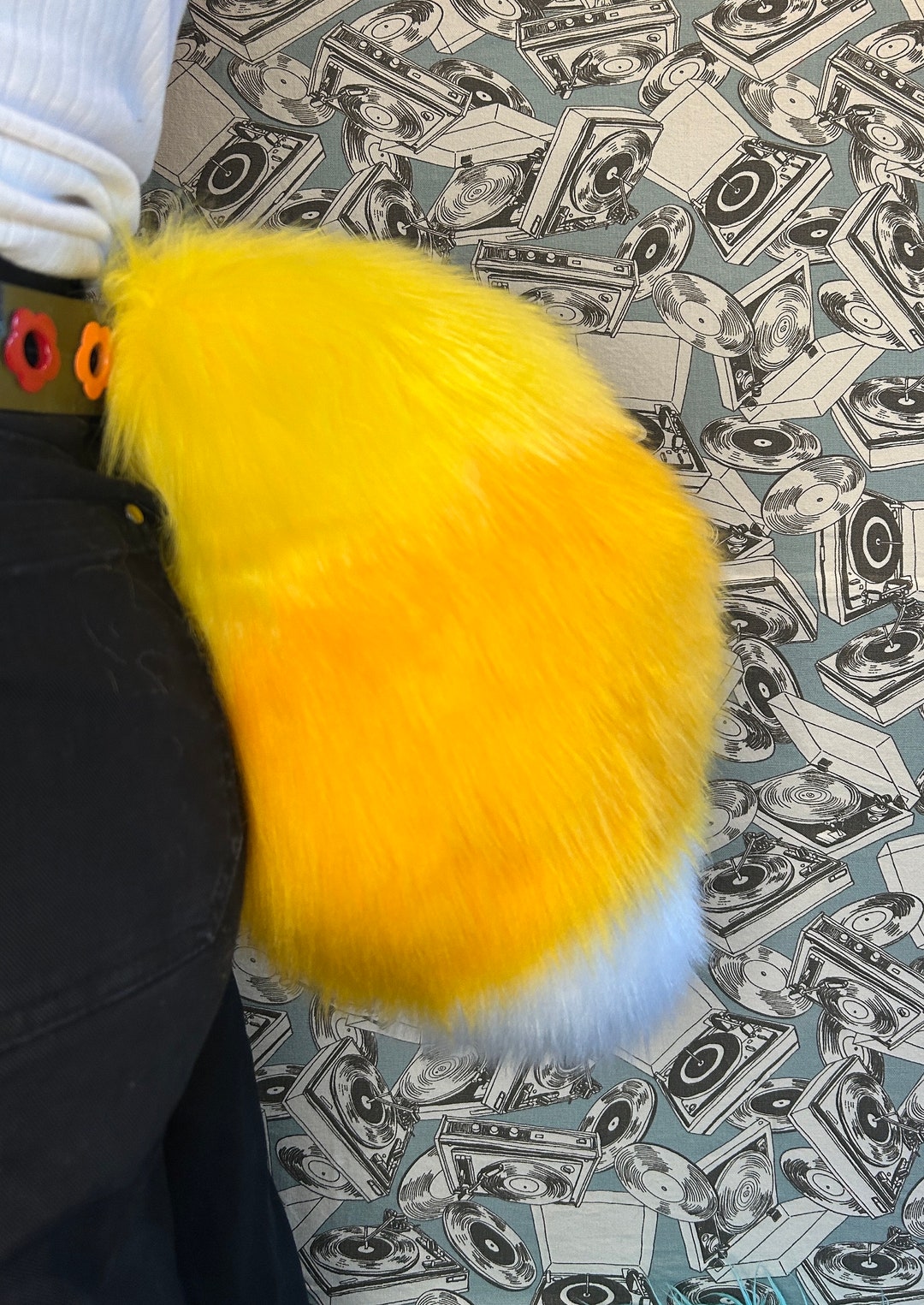 Candy Corn Fursuit Tail — Fox Canine Dog Cat Cosplay — Orange Yellow ...