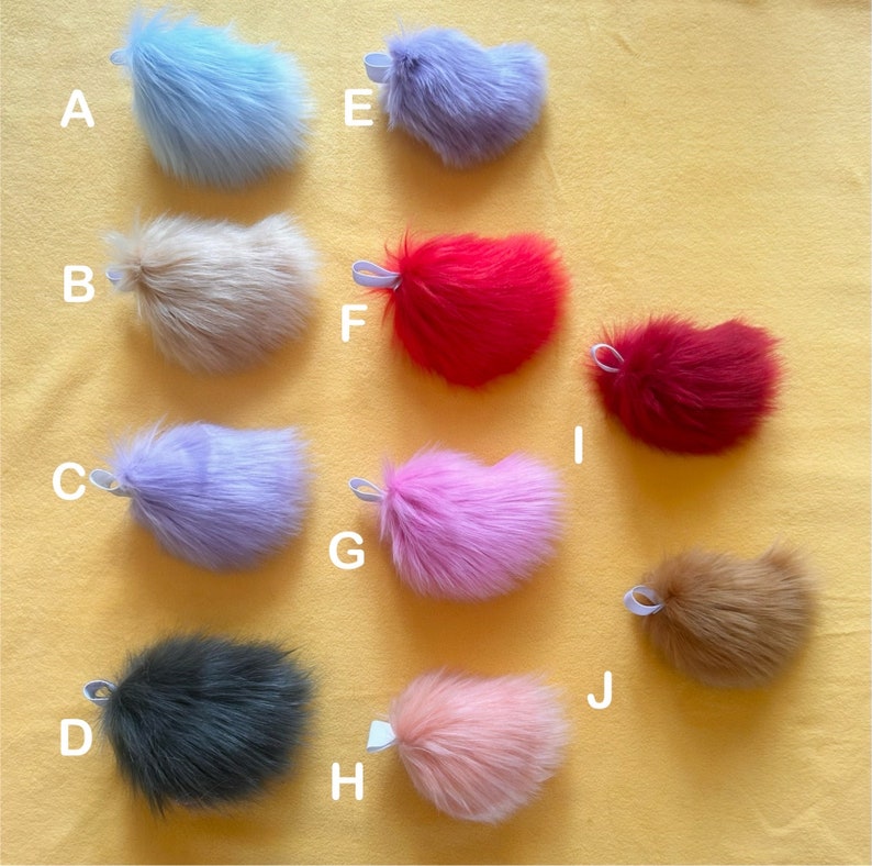 Solid Color Mini Nub Tails—small Affordable Bunny Dog Rabbit Fursuit ...
