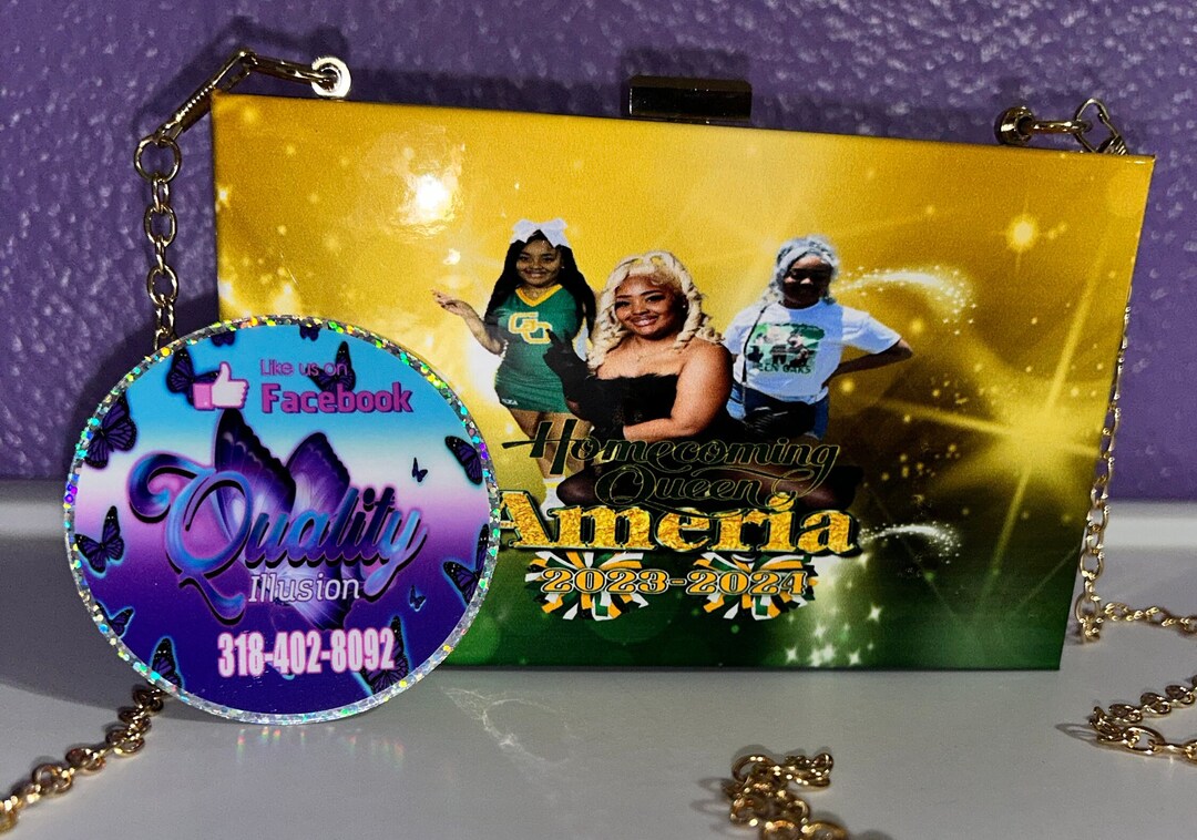 Personalize Photo Purse Custom Clutch Bag Etsy