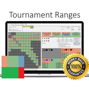 ソルバー向けの GTO ポーカー範囲 | 576 トーナメント範囲 (12、15、20、30、50bb) | Pio、Monker、HRC などの .txt 形式