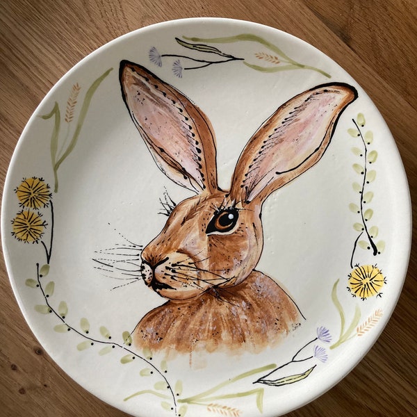 Large Hare Serving Plate