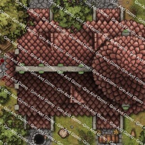 Juego de mapas de batalla de la iglesia del campo
