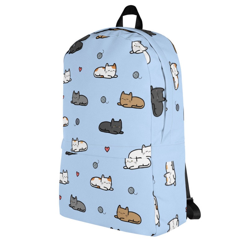 Cute Kawaii Cat Backpack Kawaii Cat Pattern Backpack Kawaii Etsy Canada