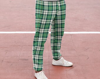 Plaid Sweatpants - Etsy