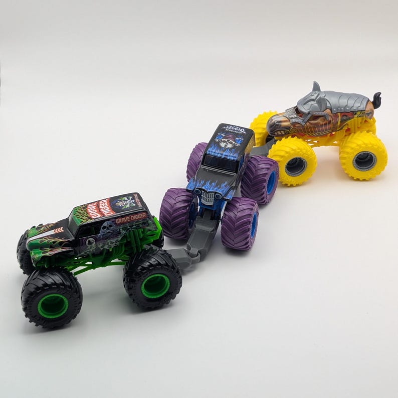 TruckTrain Connectors - Train Adapters for Hot Wheels or Monster Jam Monster Trucks (4 Pack) image 1