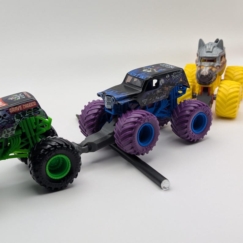 TruckTrain Connectors - Train Adapters for Hot Wheels or Monster Jam Monster Trucks (4 Pack) image 9