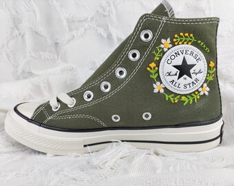 Olive Green Converse - Etsy Canada