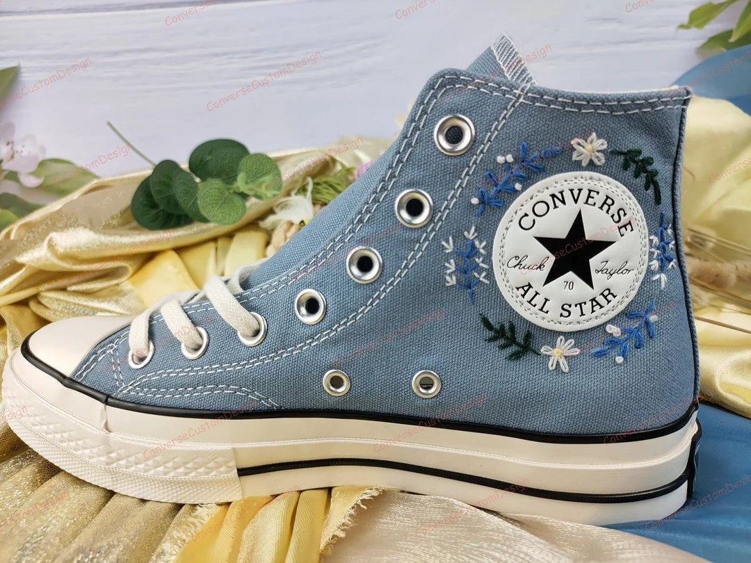 Custom Embroidery Sports Shoes Converse Chuck Taylor - Etsy