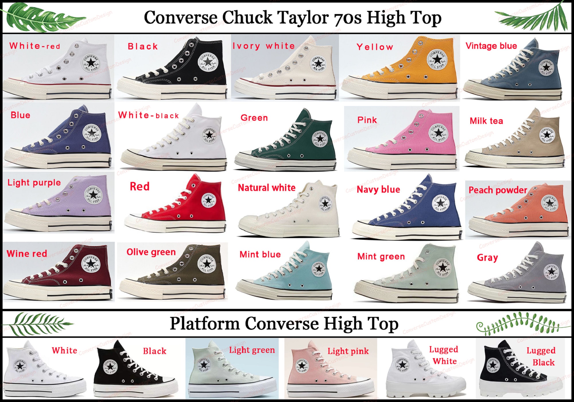 Converse Customize Your Own Pattern/ Custom - Etsy Israel