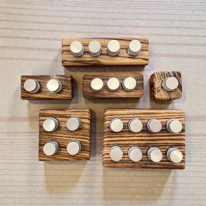 Zebrawood Bases for Glass Ink Containers
