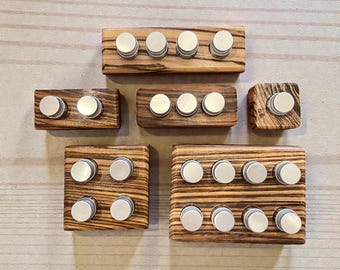 Zebrawood Bases for Glass Ink Containers