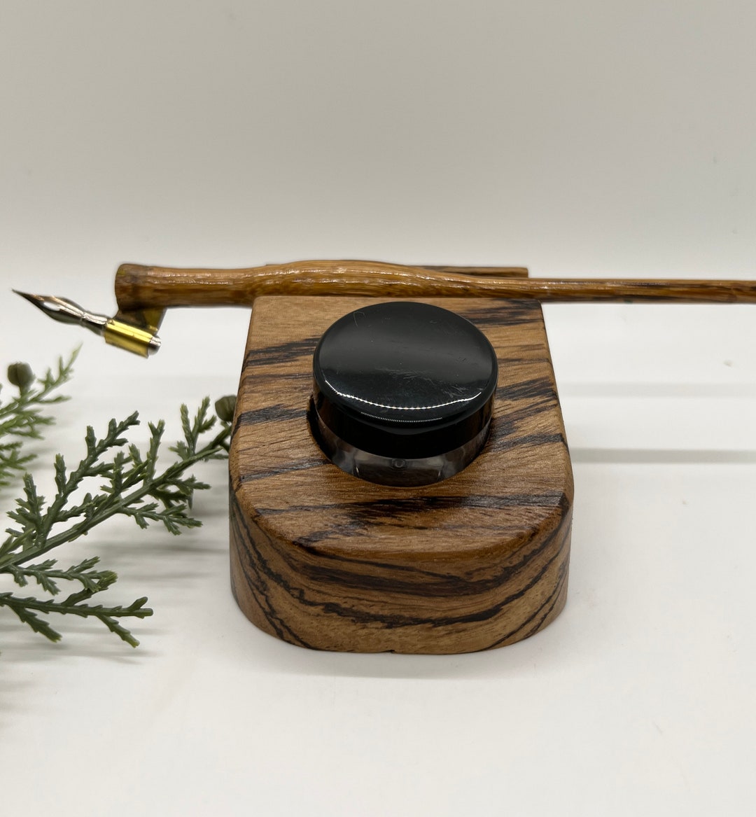 Ink Rest Zebrawood Ink/paint Holder and Pen Rest - Etsy