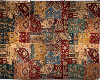 Handgeknüpfter Afghanischer Teppich, Khorjin Wollteppich