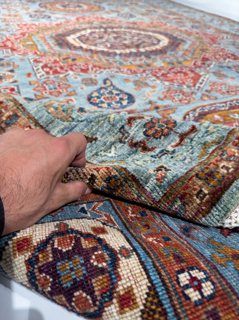 Hand Knotted Mamluk Area Rug Create a Stunning Livingroom Look Gorgeous ...