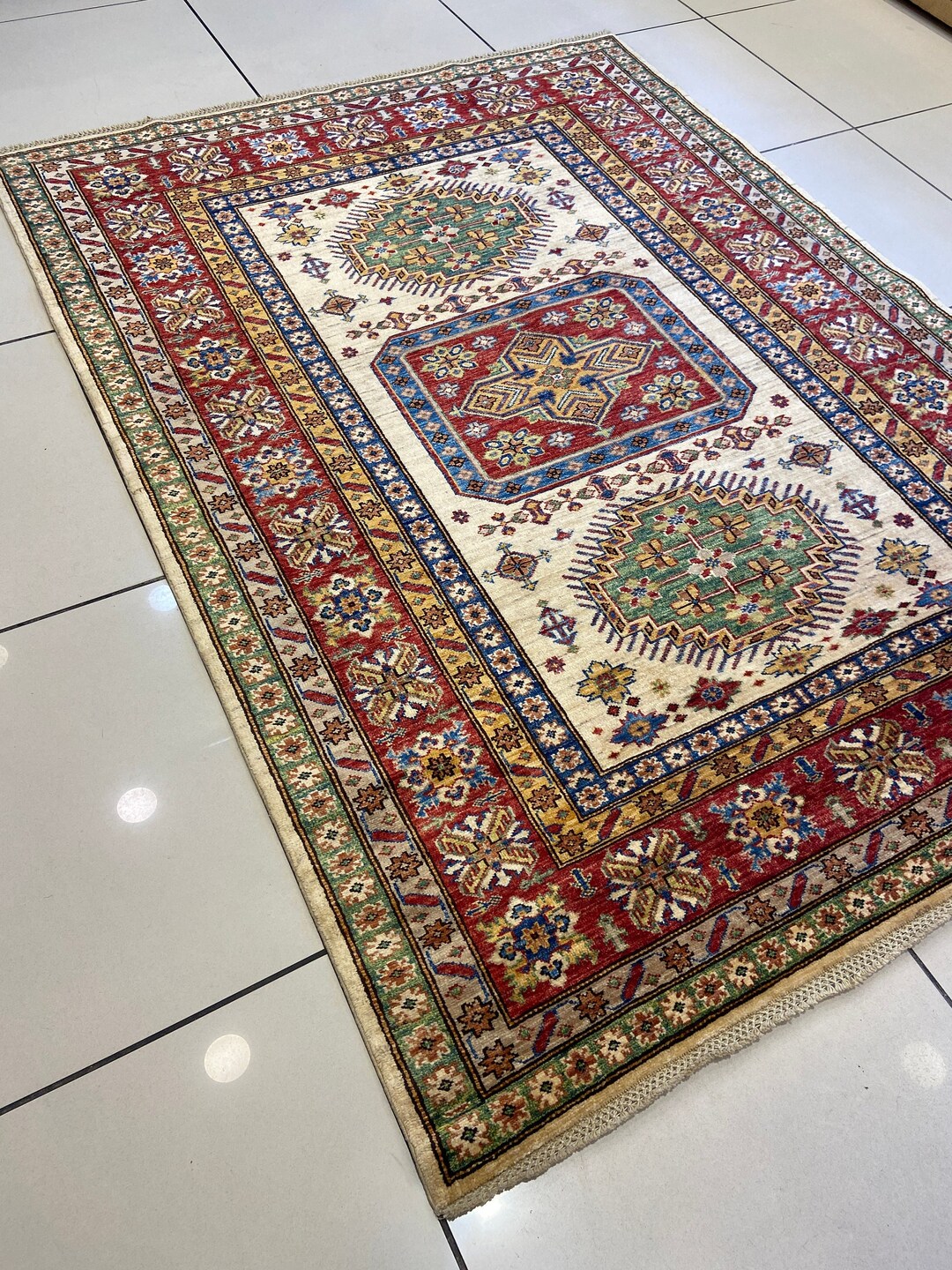 Shokan Area Rug Handmade Shirvan Wool Rug, Turkish Oriental Area Rug (207x152 Cm) - Etsy
