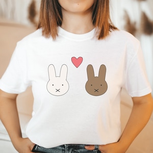 Bunny Love tshirt | vintage tee rabbit 90s cartoon sweet bunny rabbit shirt tshirt women trendy
