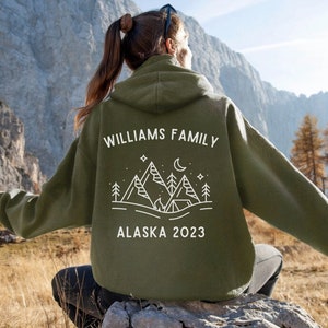 Custom Alaska Vacation Sweatshirt for Matching Family Vacation, Friends or Birthday Cruise Sweater or Hoodie