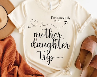 Mother Daughter Trip Shirt, Custom Family Trip Location Tshirt,Girls Trip Girls Weekend T-Shirt,2024 Vacation Shirt for Sisters or Besties