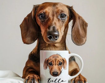 Custom Pet Mug Using Pet Photo + Name Custom Dog Mug Dog Coffee Cup Personalized Pet Mugs Dog Mom Mug Personalized Cat Dad Mug New Dog Mu