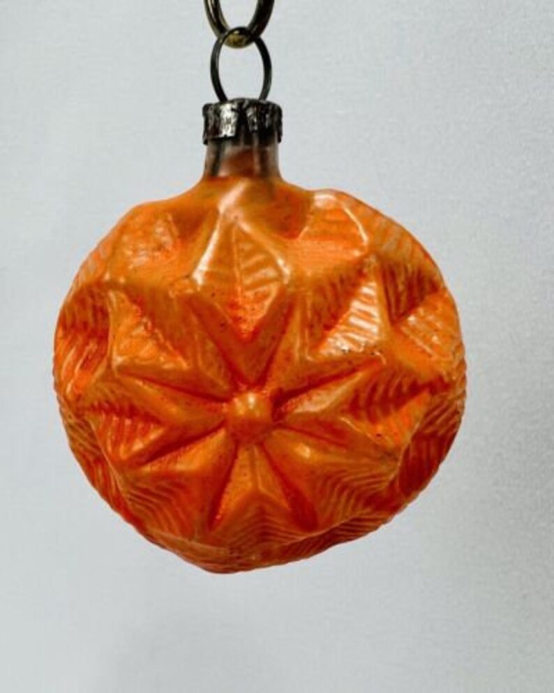 Antique Vintage Feather Tree Atomic Star Faceted Flower Glass Christmas