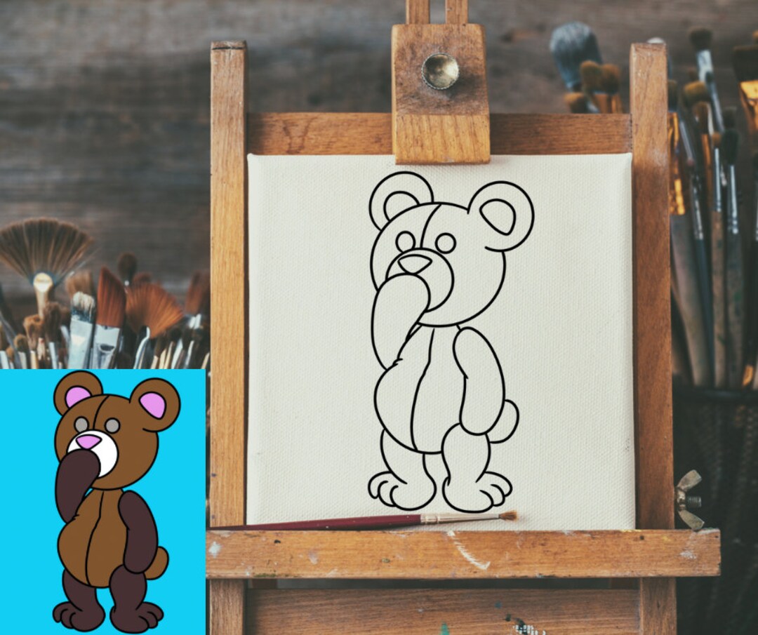 Predesigned Paint Kit/ Canvas Paint Set/ Predrawn Paint Set/ Etsy