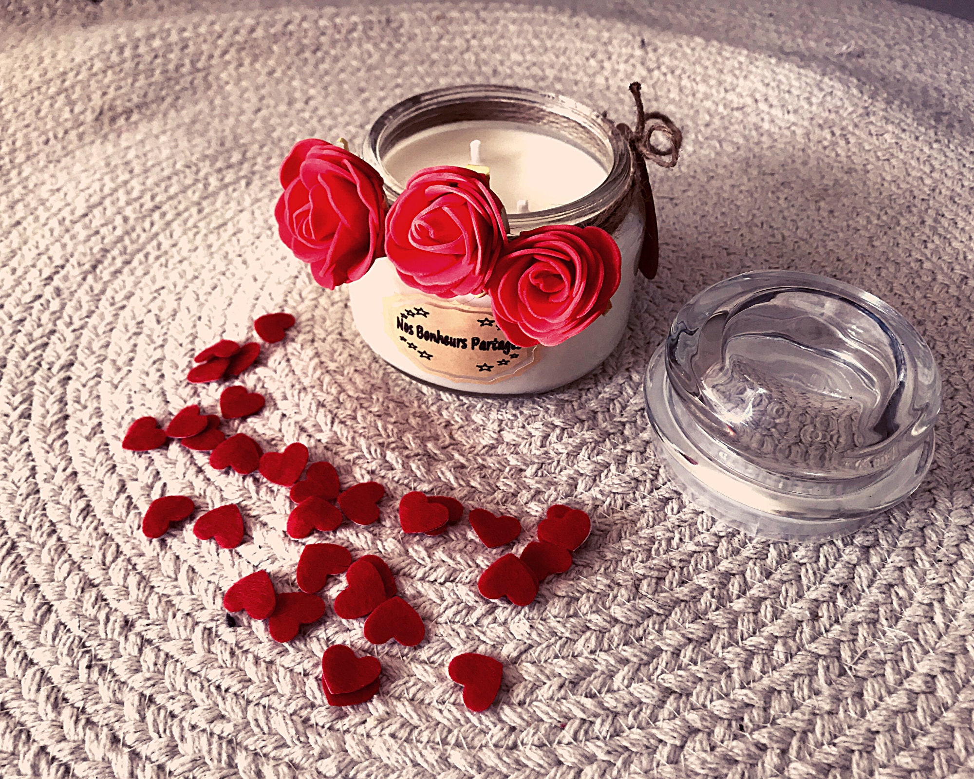 Collection Saint Valentin Nos Bonheurs Partages Bougies Parfumées Artisanales à La Cire de Soja St B