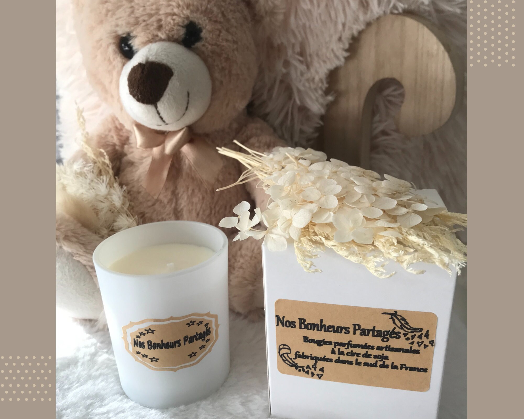 Collection Nos Douceurs Nos Bonheurs Partages Bougies Parfumées Artisanales Fabrication Française Ci