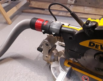 Adapter Bosch stofafzuiging naar DeWALT-verstekzaag