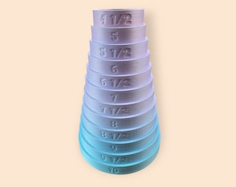 Bracelet Sizer Tool - Bangle Gauge 4.5&quot; to 10&quot; - Available in Multiple Colors